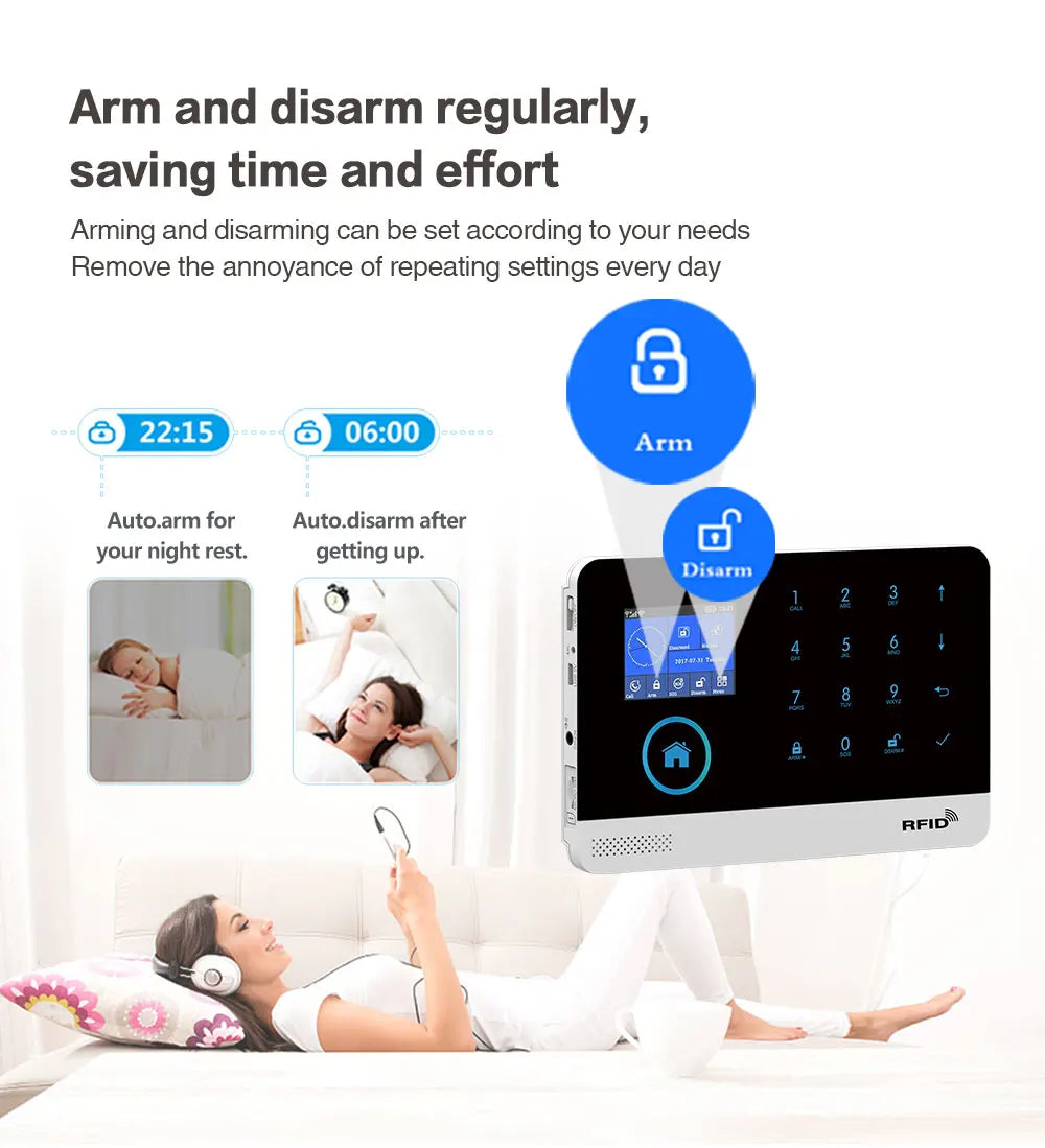 4G WiFi Smart Home Alarm System