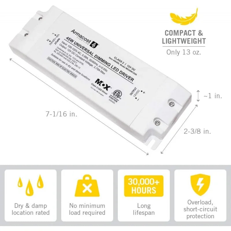 840450 45W LED Light with Removable AC Cord