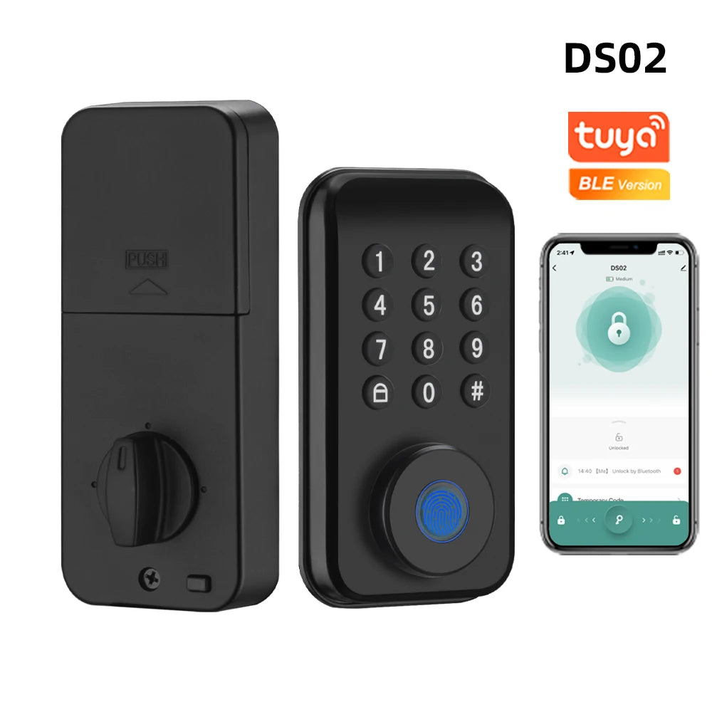 RAYKUBE Smart Fingerprint Deadbolt Lock