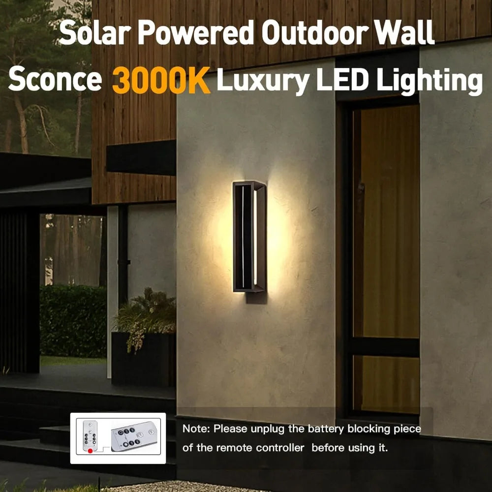 Solar Outdoor Sconce Wall Light