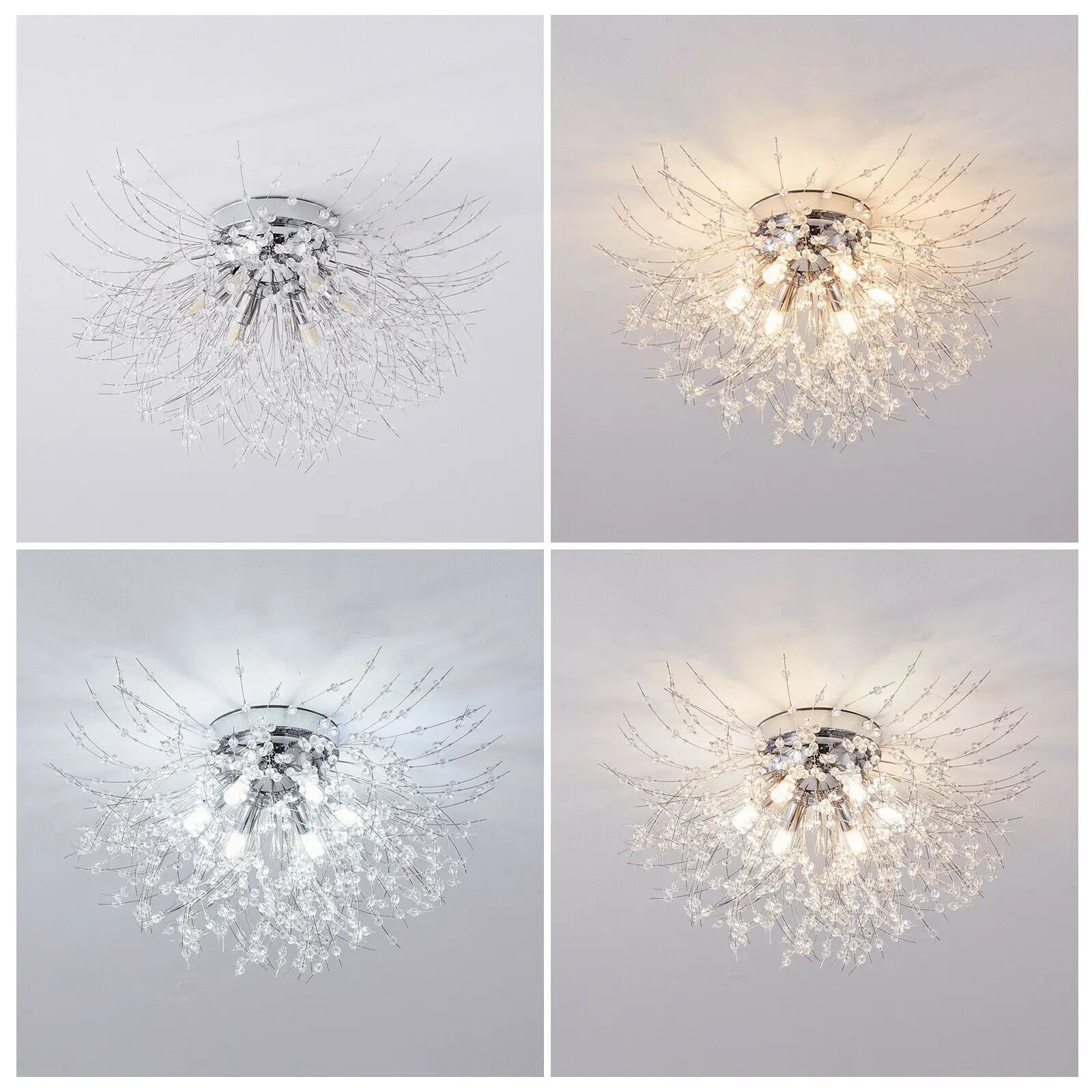 Modern Dandelion Crystal Ceiling Light