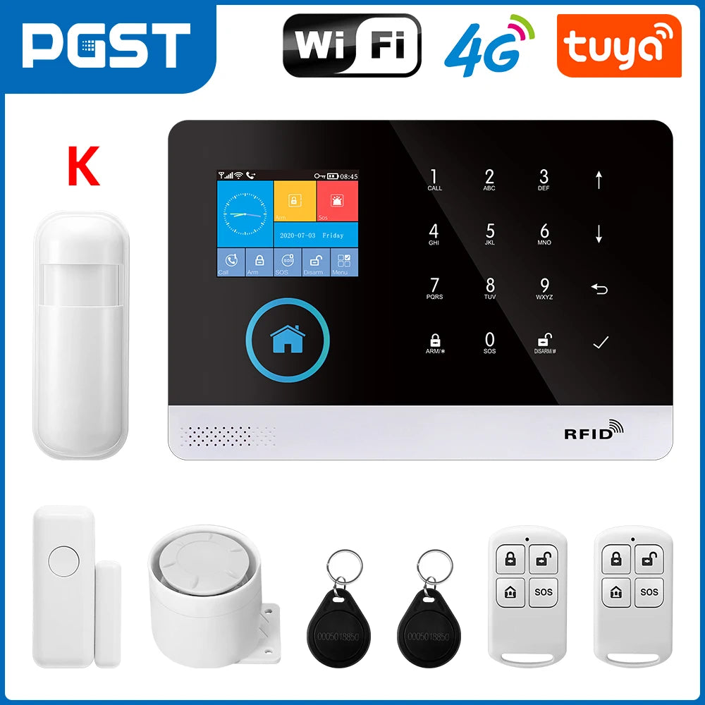 4G WiFi Smart Home Alarm System