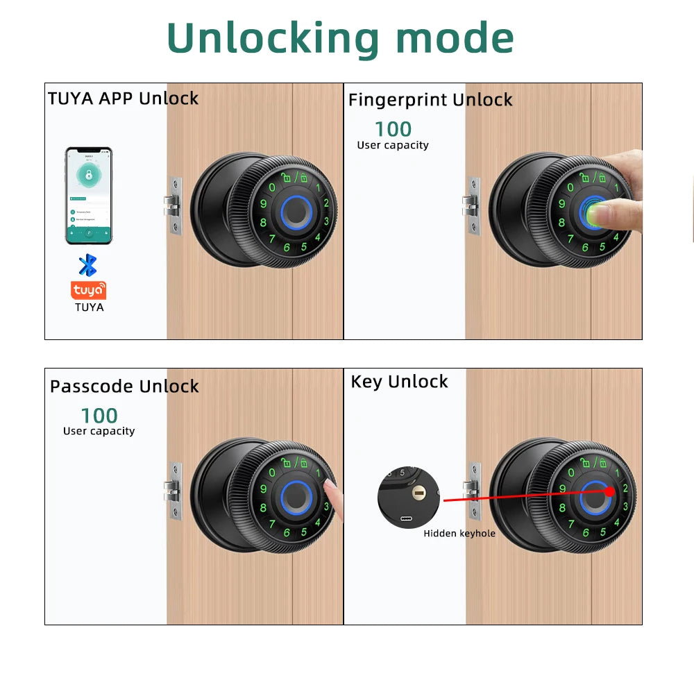 RAYKUBE Q6 Smart Fingerprint Door Lock