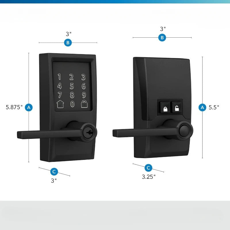 Encode Century WiFi Latitude Lever Door Lock