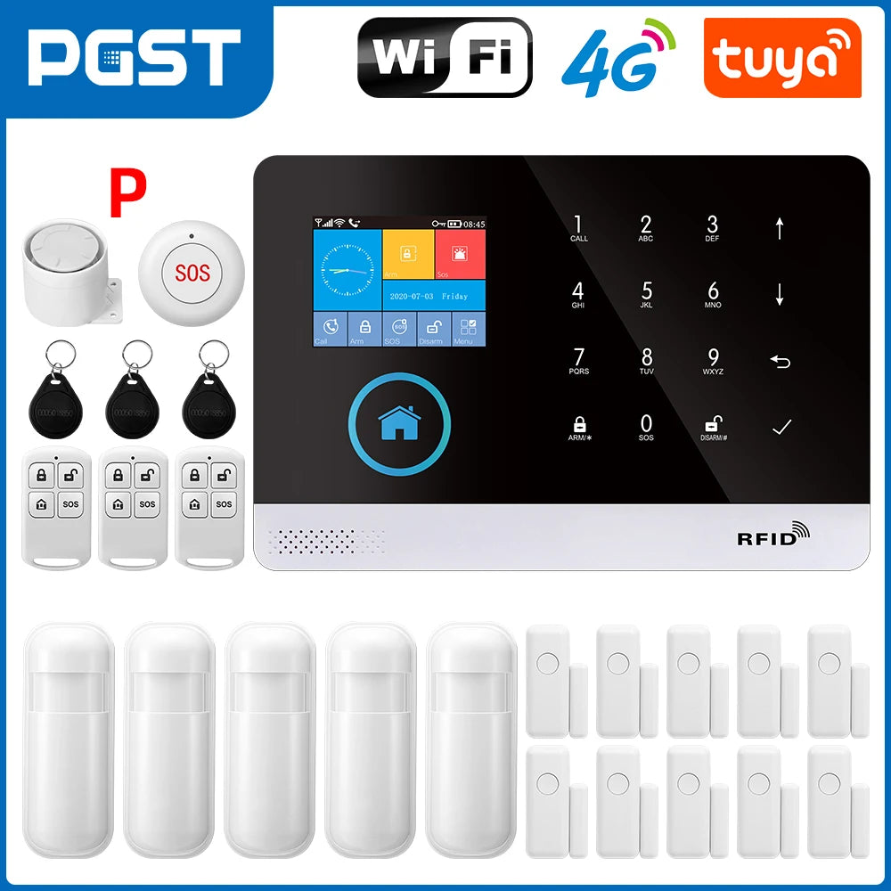 4G WiFi Smart Home Alarm System