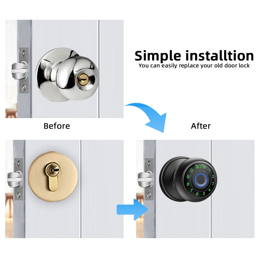 RAYKUBE Q6 Smart Fingerprint Door Lock