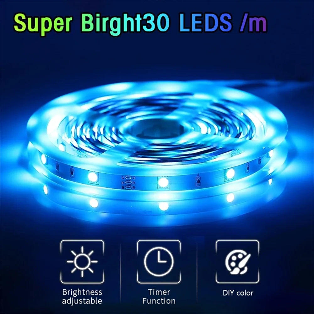 30LEDS/m 5050 RGB LED Strip with Bluetooth App Control