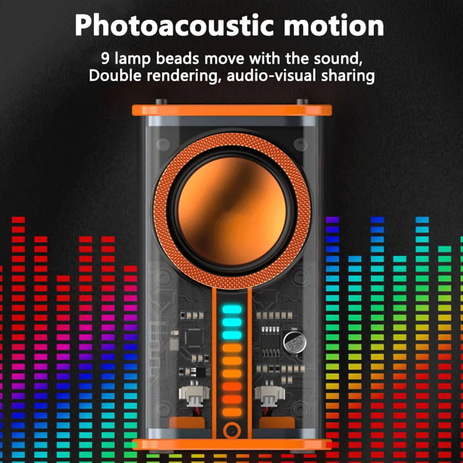 K07 Transparent Mecha Bluetooth Speaker