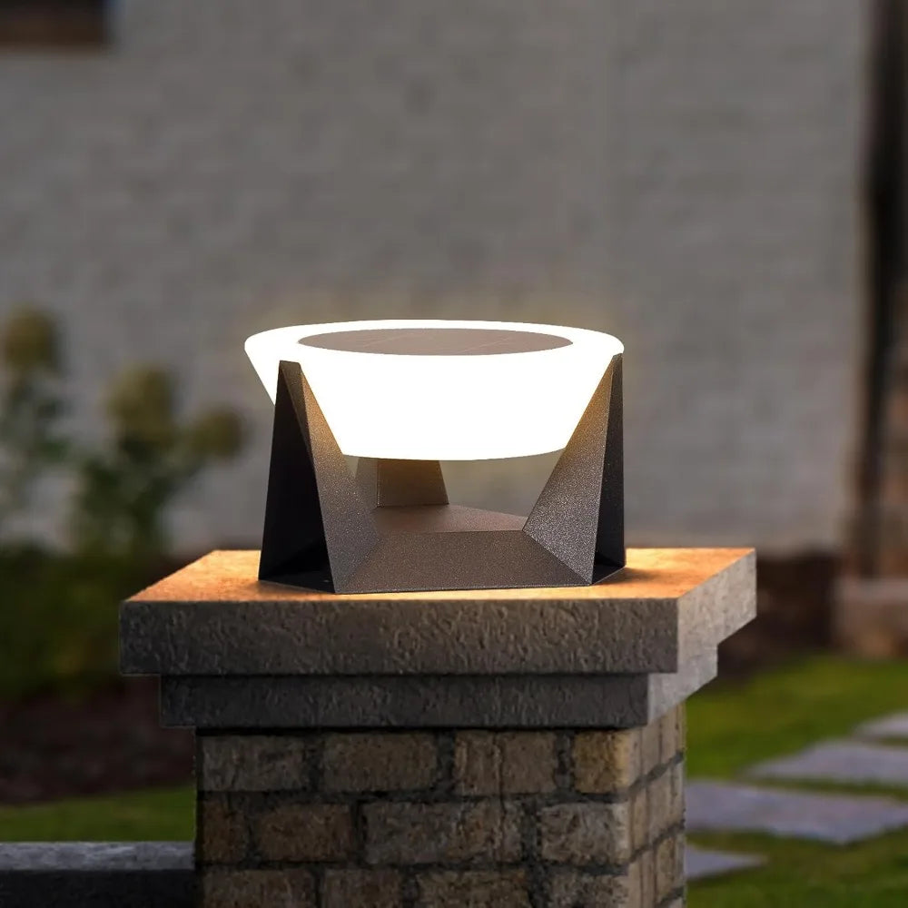 Modern Solar Post Cap Light