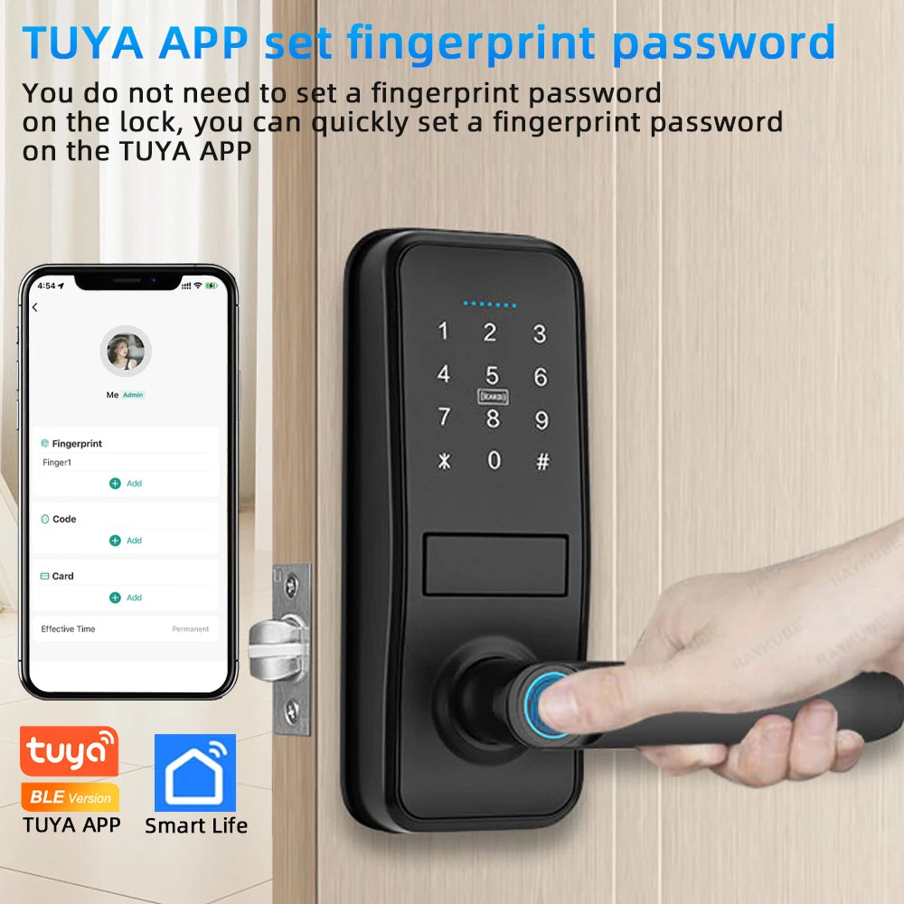 RAYKUBE P13 Smart Biometric Door Lock