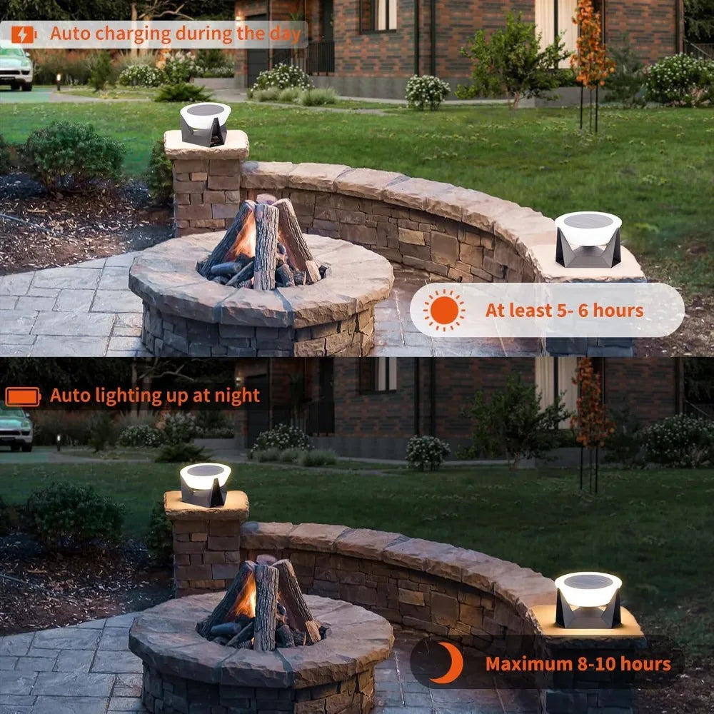 Modern Solar Post Cap Light