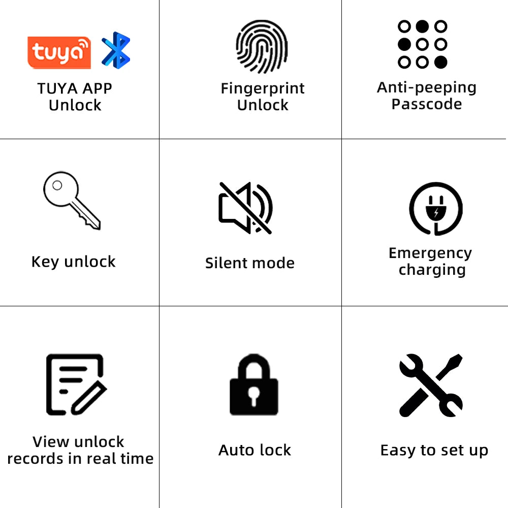 RAYKUBE Q6 Smart Fingerprint Door Lock