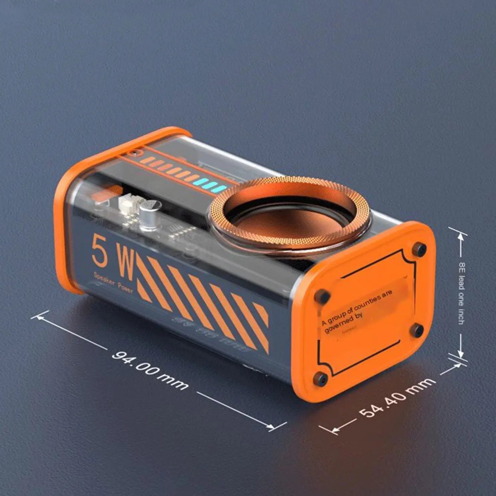 K07 Transparent Mecha Bluetooth Speaker