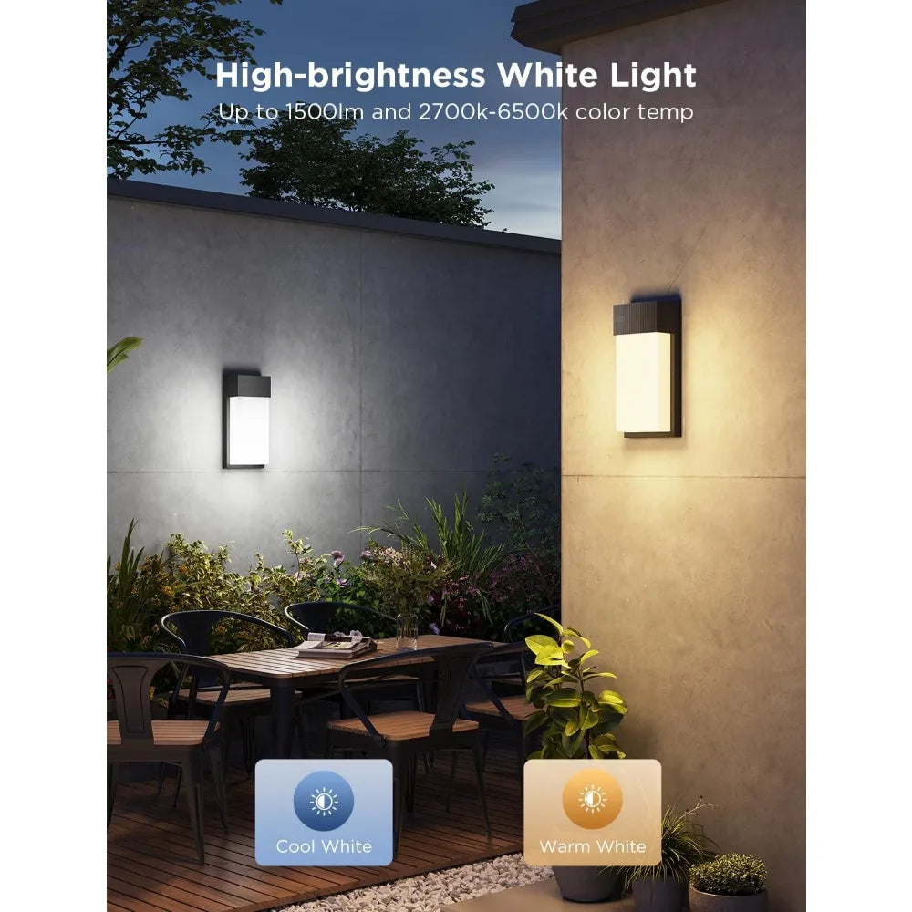 Smart RGBIC Outdoor Wall Light