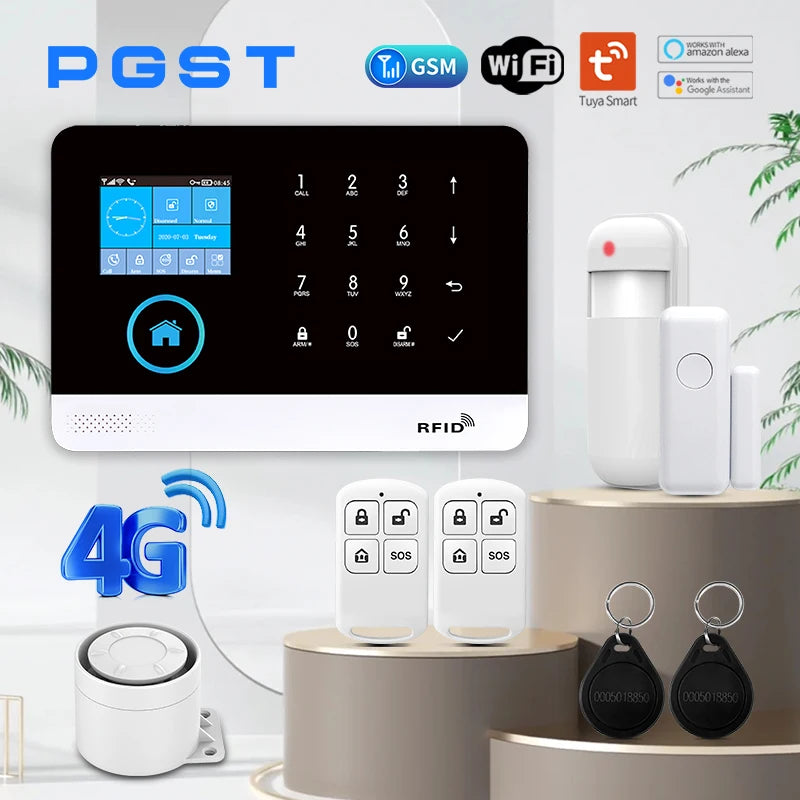 4G WiFi Smart Home Alarm System