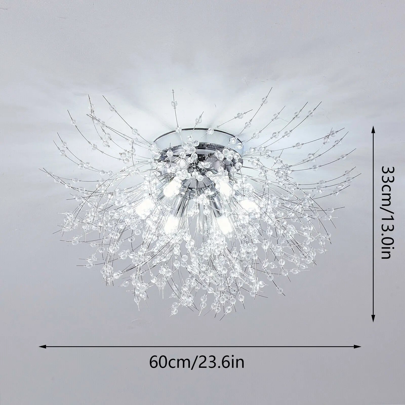 Modern Dandelion Crystal Ceiling Light