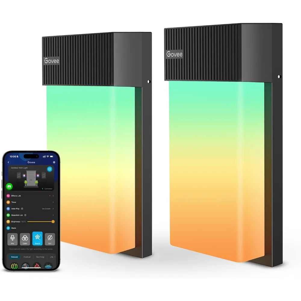 Smart RGBIC Outdoor Wall Light